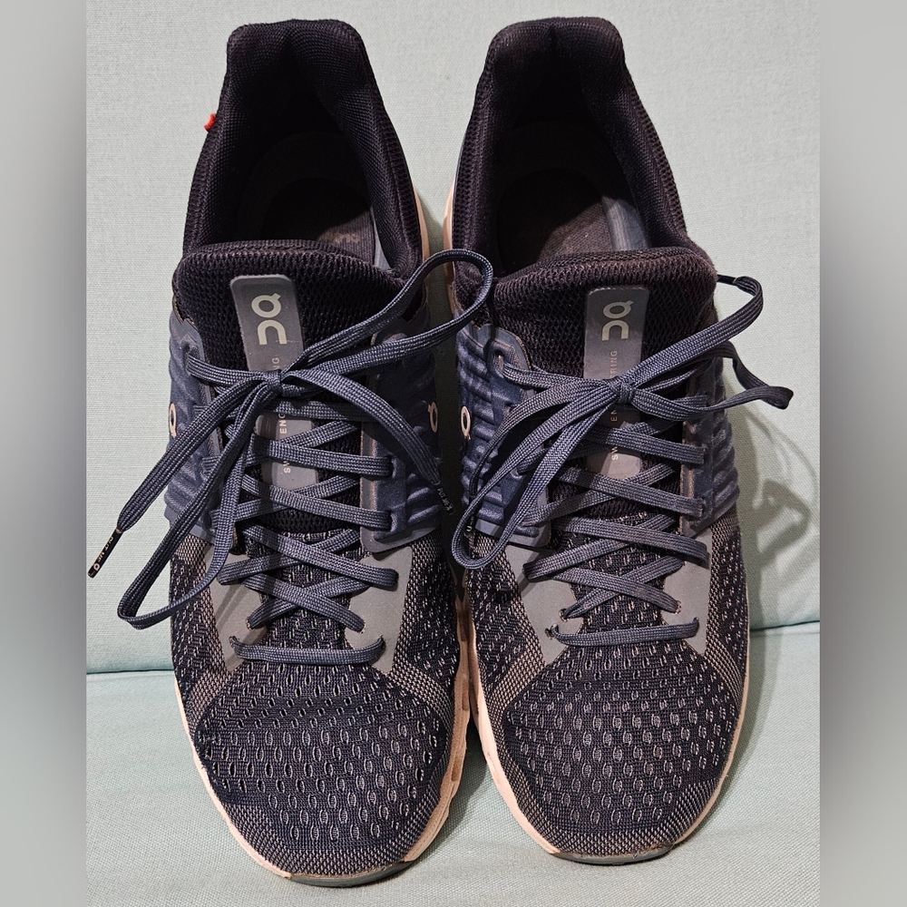On Running Men's Navy and Beige Athletic Shoes